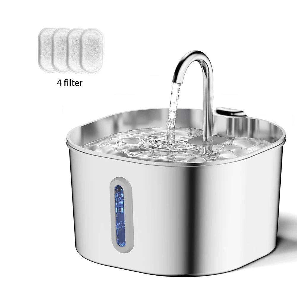 Fontaine à eau pour chat CATZEN™ – 2,2L | Eau fraîche et filtrée en continu